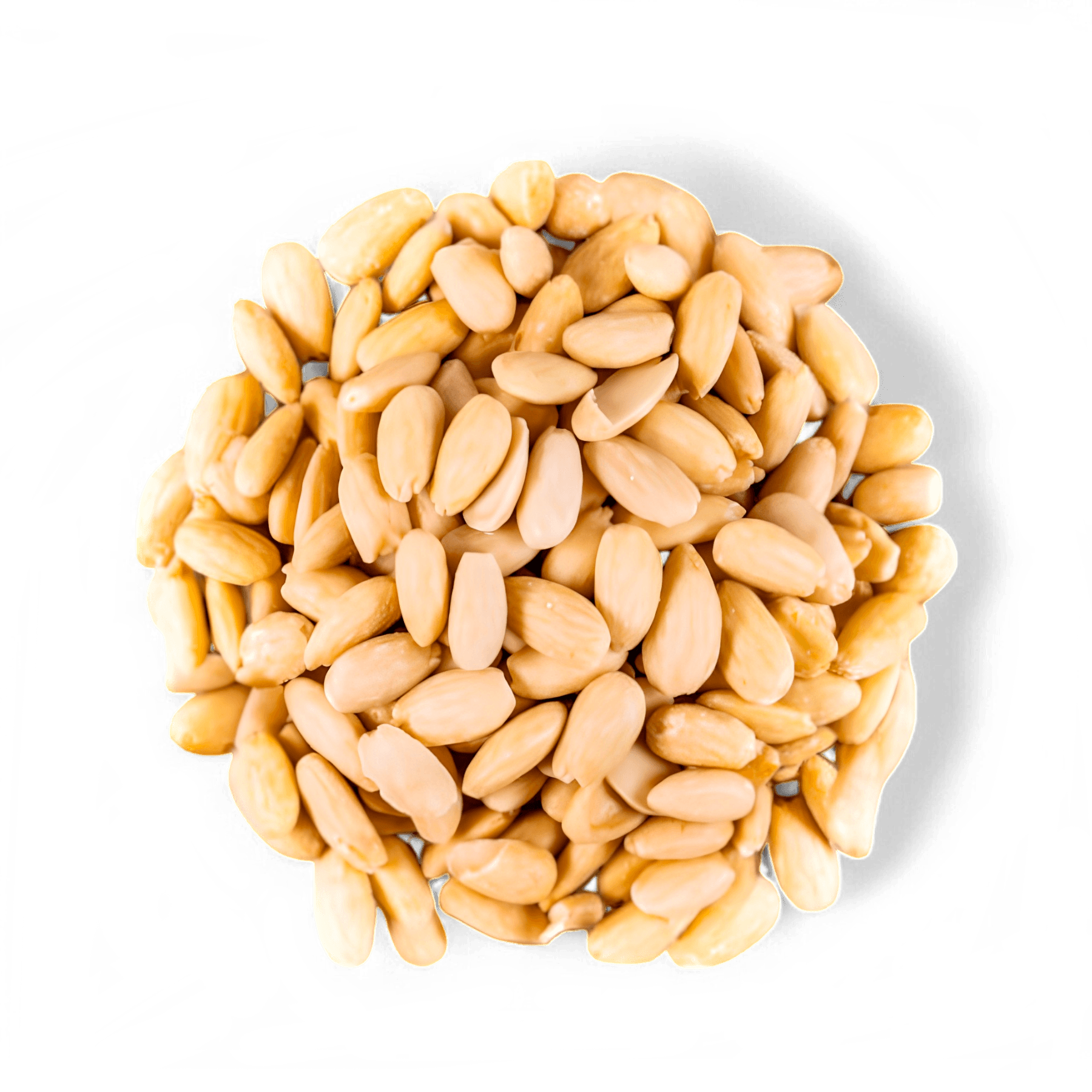 Organic Blanched Whole and Broken Almond (25 kg Bag)