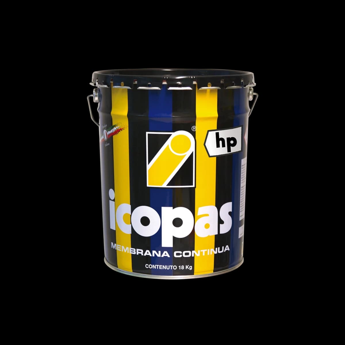 Icopas Hp for Waterproofing Roofs, Concrete Slabs, Terraces, Retaining and Foundation Walls, Gutters, Valleys, Details and old Built-up Bitumen Roofing (Liquid, Solvent Based) (10 Kg)
