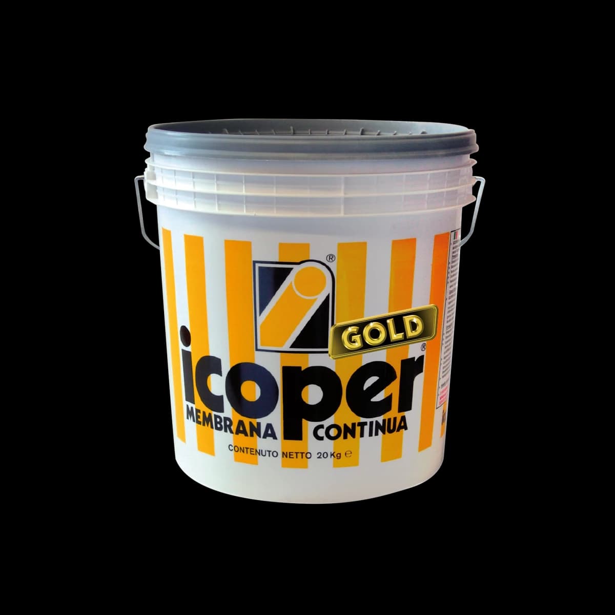 Icoper Gold for Waterproofing Roofs, Concrete Slabs, Old Built Bitumen Roofing, Retaining and Foundation Walls, Ledges, Terraces, Eaves, Chimneys, Metal Substrates, PU-foam Insulated Roofs (Liquid, Water Based) (5 Kg)