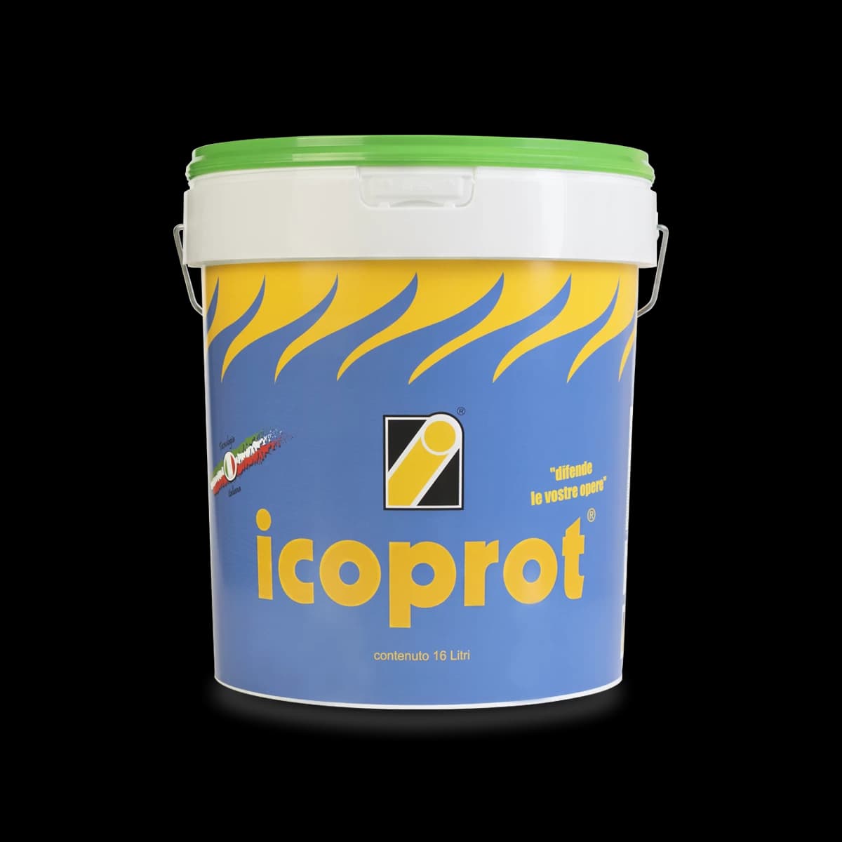 Icoprot Single-Component Colored Protective Paint Based on Synthetic Resins in Aqueous Emulsion (Liquid, Water Based) (16 Lt)
