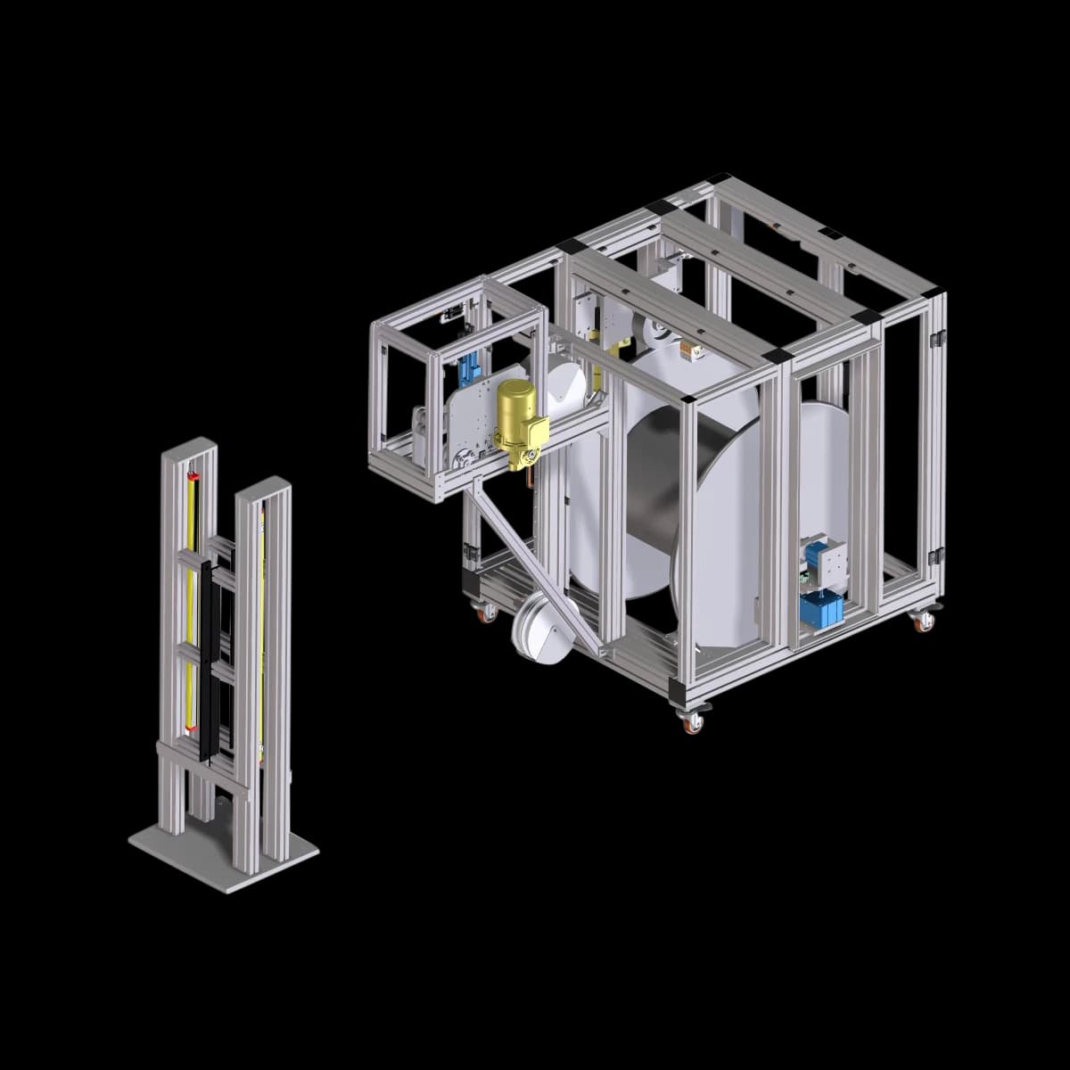 Unwinder for Reels up to diam. 1000 for Feeding Pipe Assembly Lines or Cutters (Double Buffer)