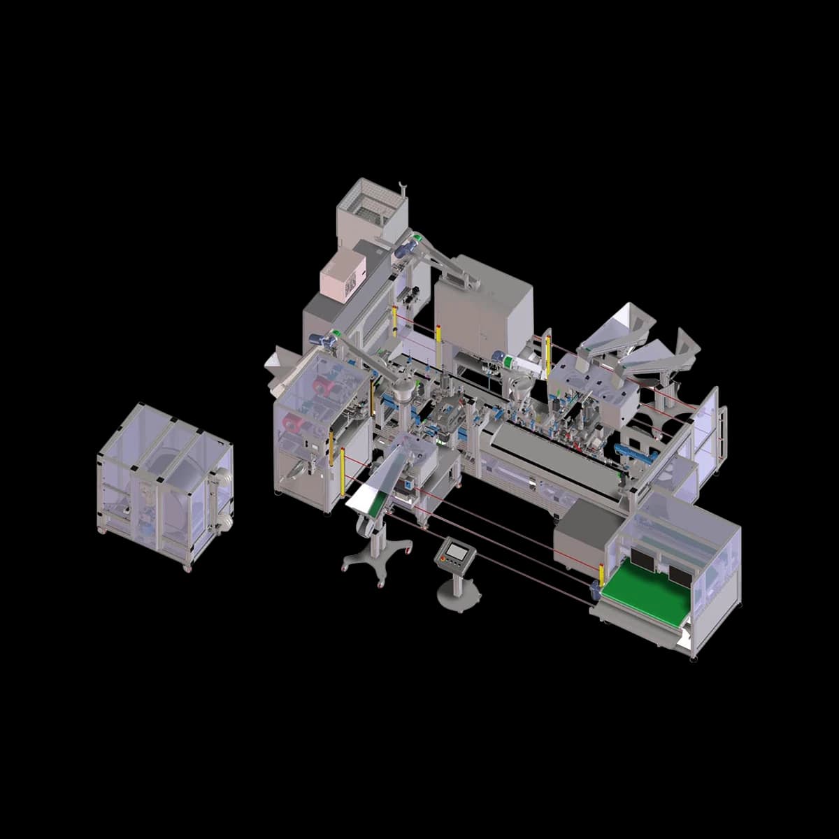 Assembly Line for Flexible Hose - Manual Feeding