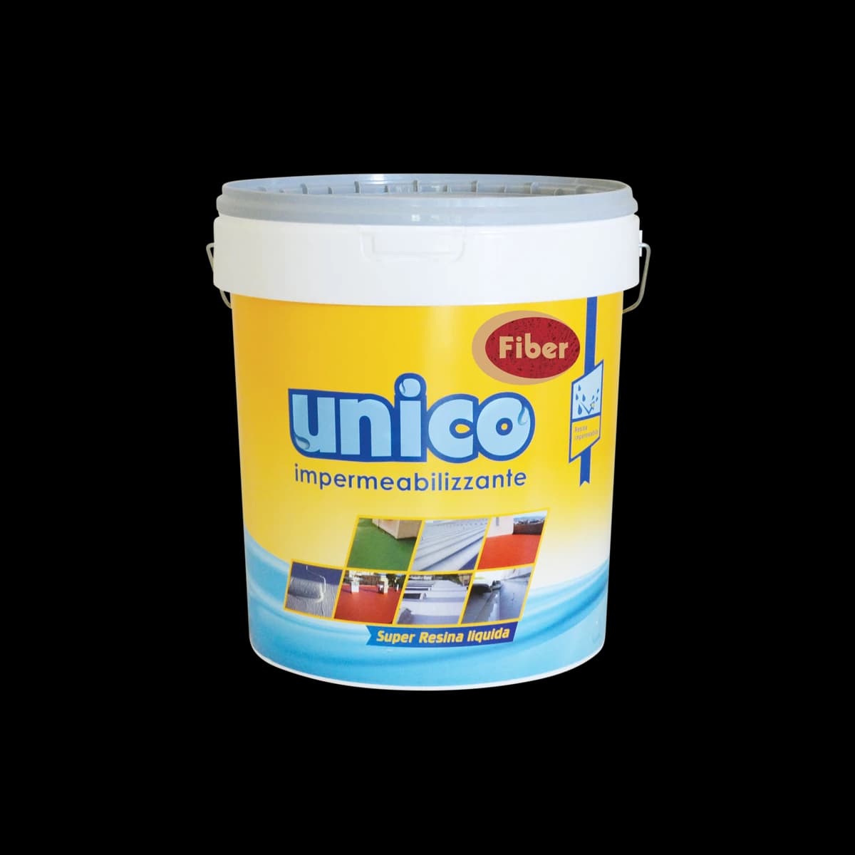 Unico Fiber Waterproofing Coating Rollable and Highly Resistant to Stagnant Water (Liquid, Water Based) (5 Kg)