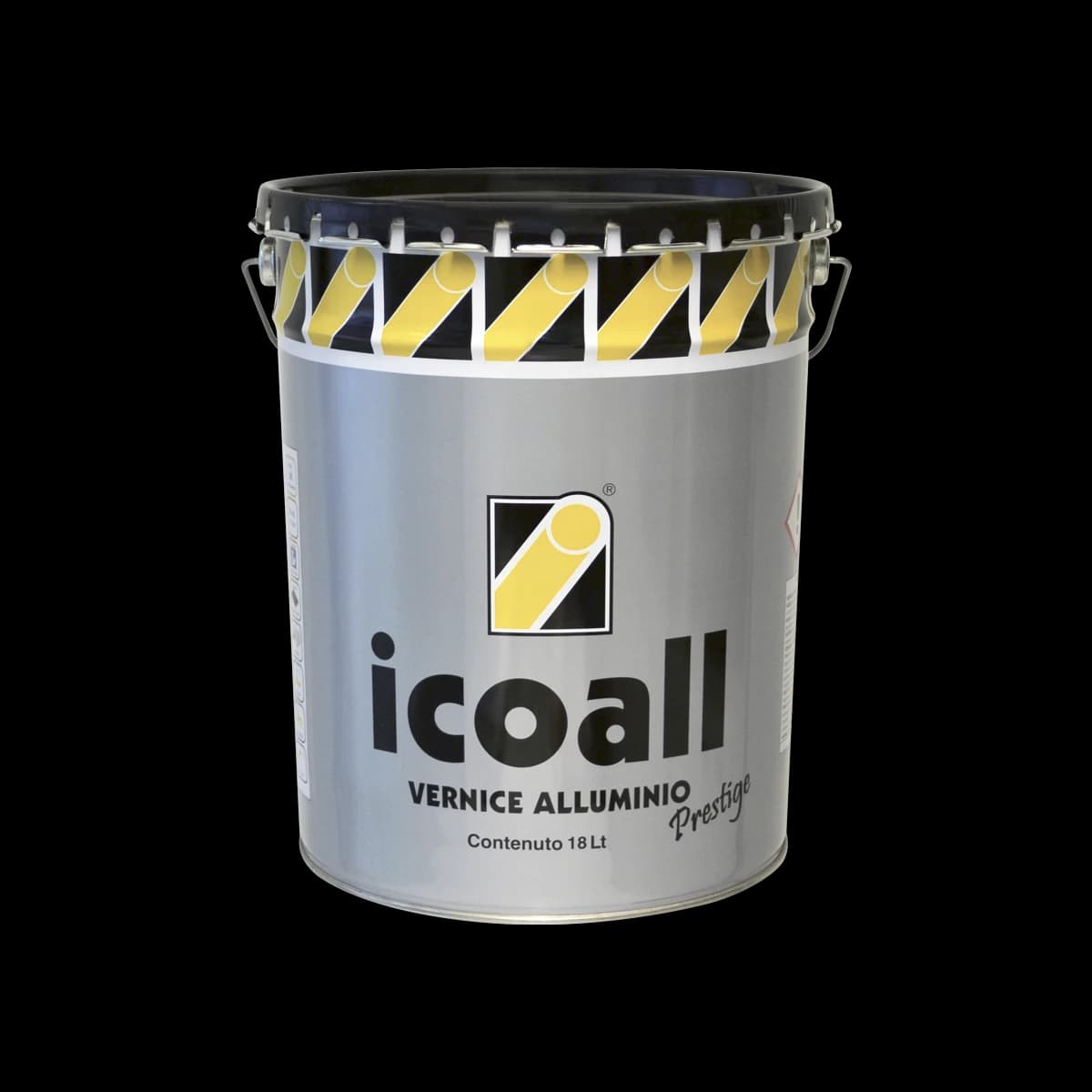 Icoall Prestige Version Aluminum Paint based on Mineral-filled Petrol Resins (Liquid, Solvent Based) (18 Lt)