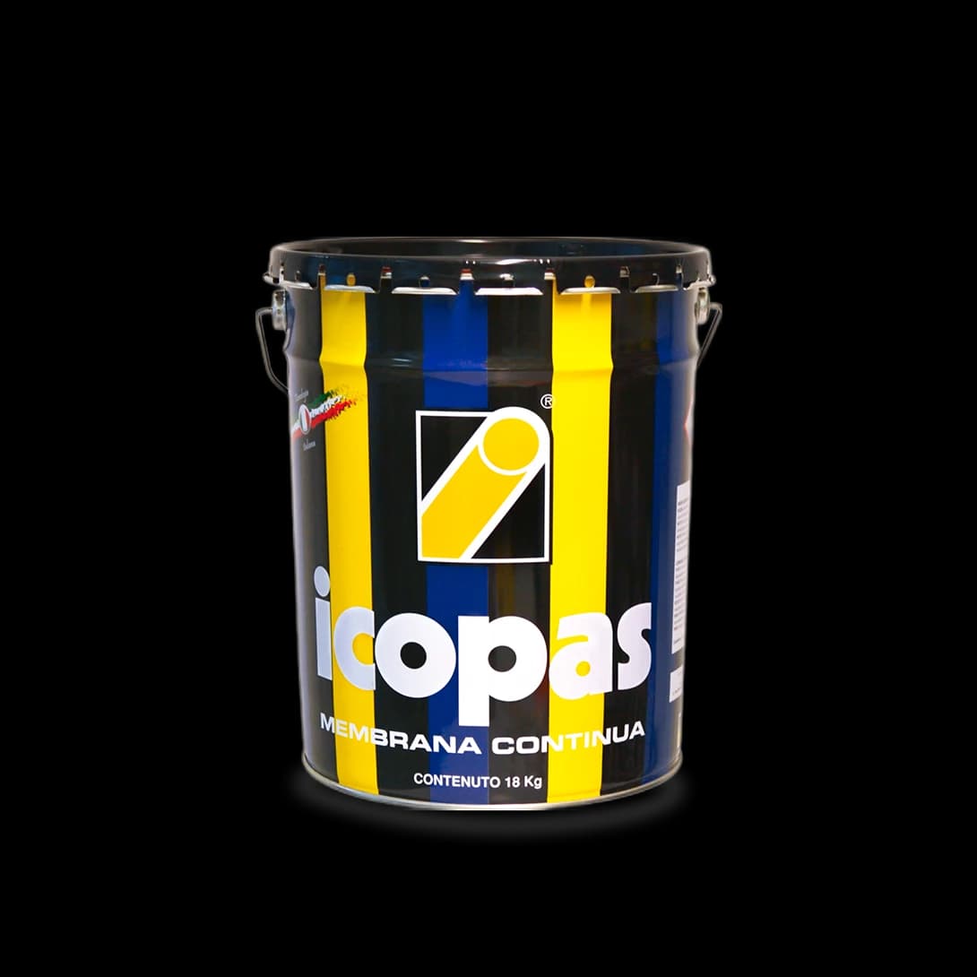 Icopas for Waterproofing Roofs, Concrete Slabs, Terraces, Gutters, Valleys, Retaining and Foundation Walls (Liquid, Solvent Based) (1 Kg)