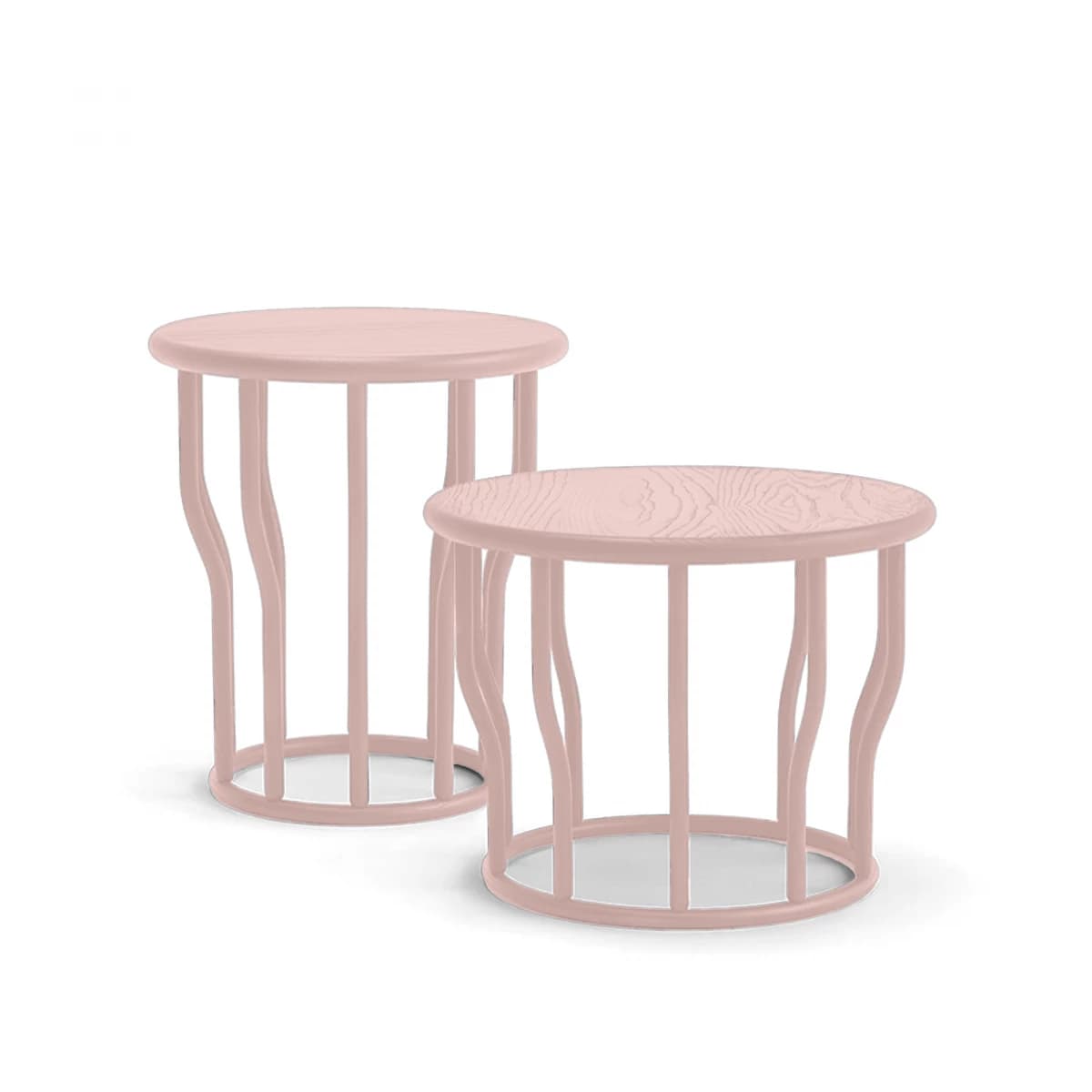 Cosse Coffee Table with Shaped Wooden Spindles for Bar or Restaurants