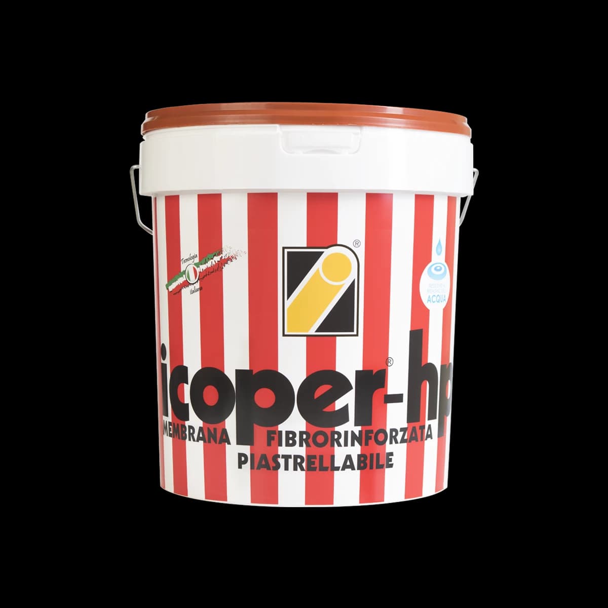 Icoper Hp for Waterproofing on Roof Tops, Terraces, Balconies, Eaves, Facades, Sheet Metal, Prefabricated Plements (Liquid, Water Based) (20 Kg)