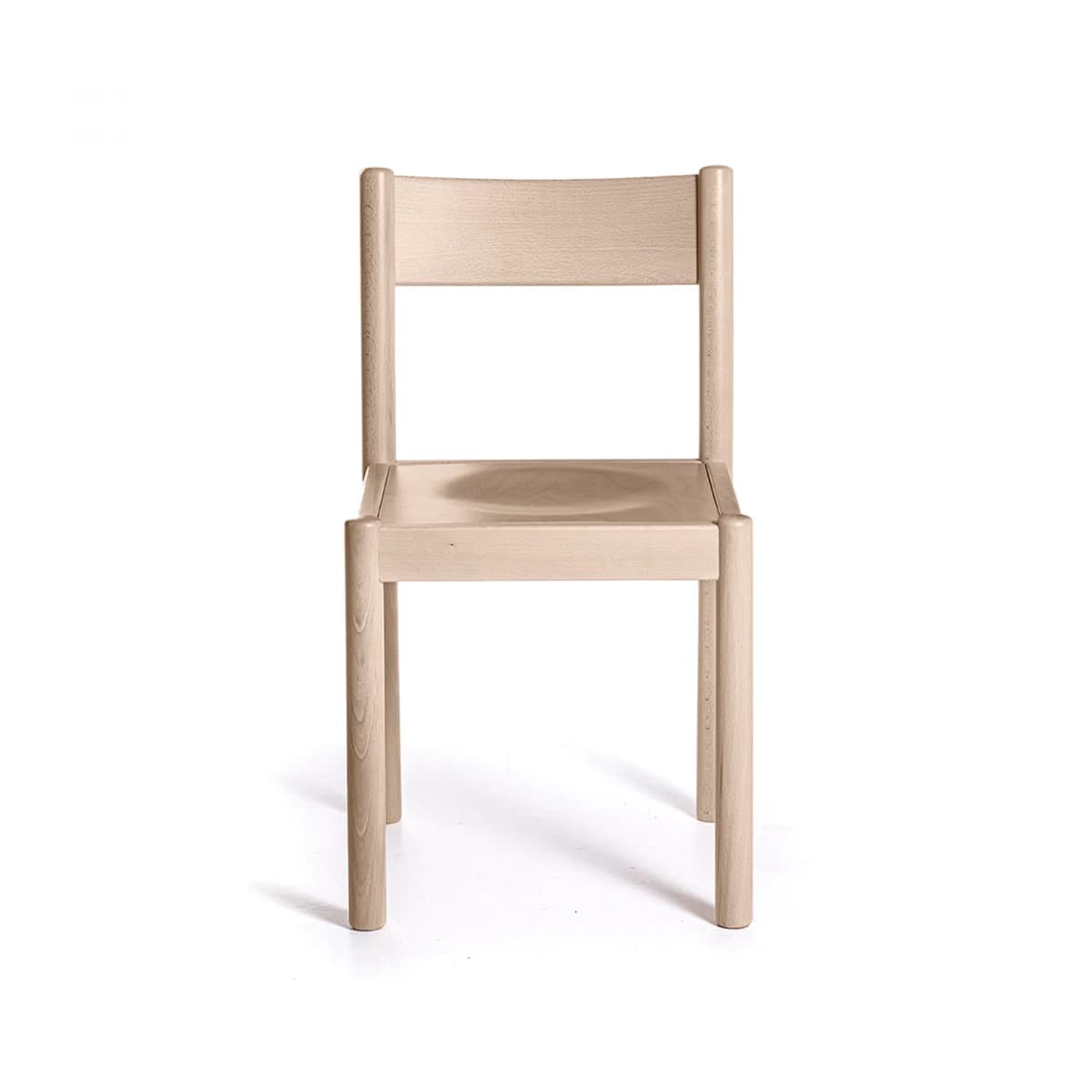 Modern and Pragmatic Beech Wood Chair with Plywood or Padded Seat (Palma)