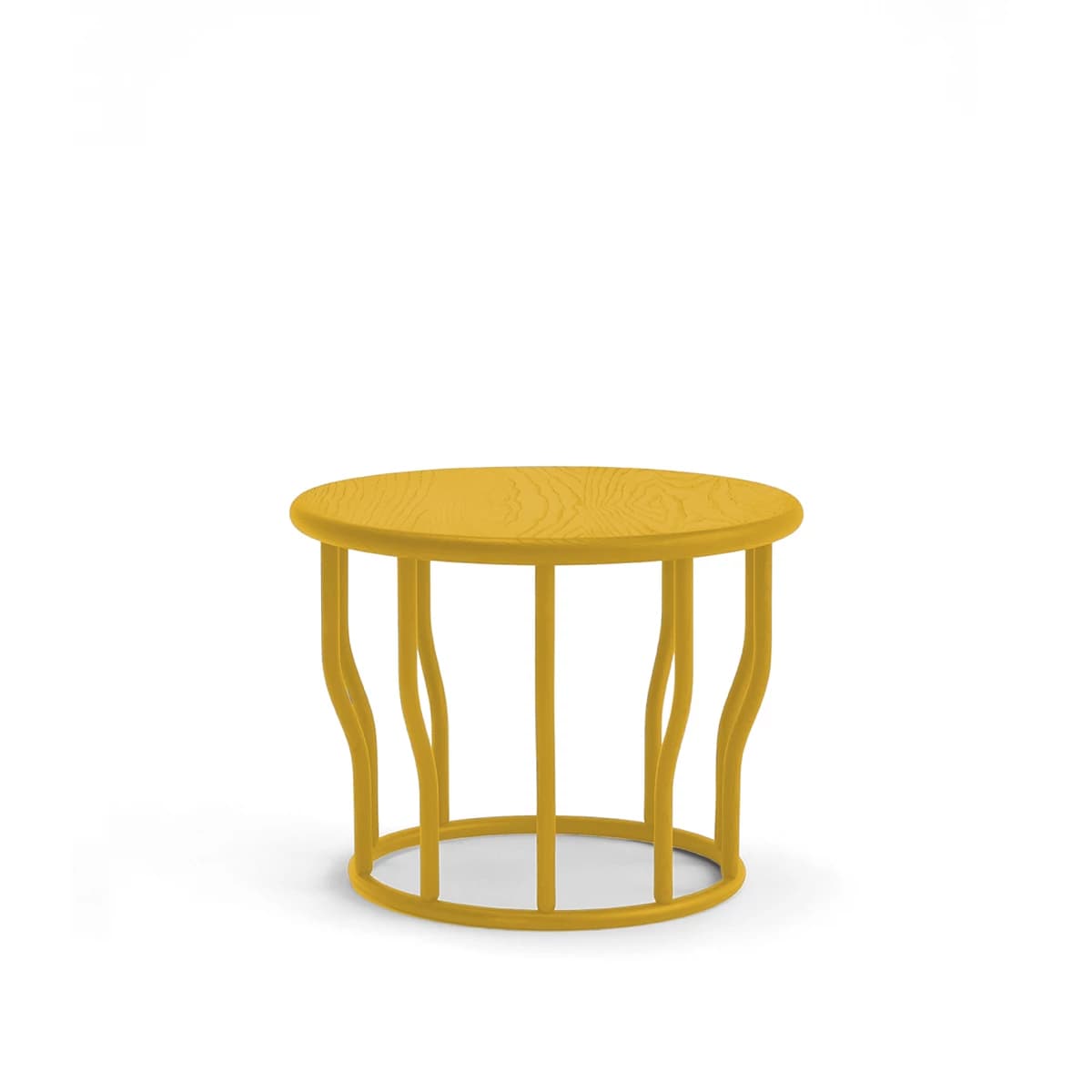 Cosse Coffee Table with Shaped Wooden Spindles for Bar or Restaurants