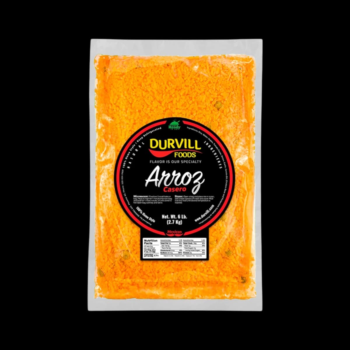 Cooked Mexican Rice (2.7 kg)