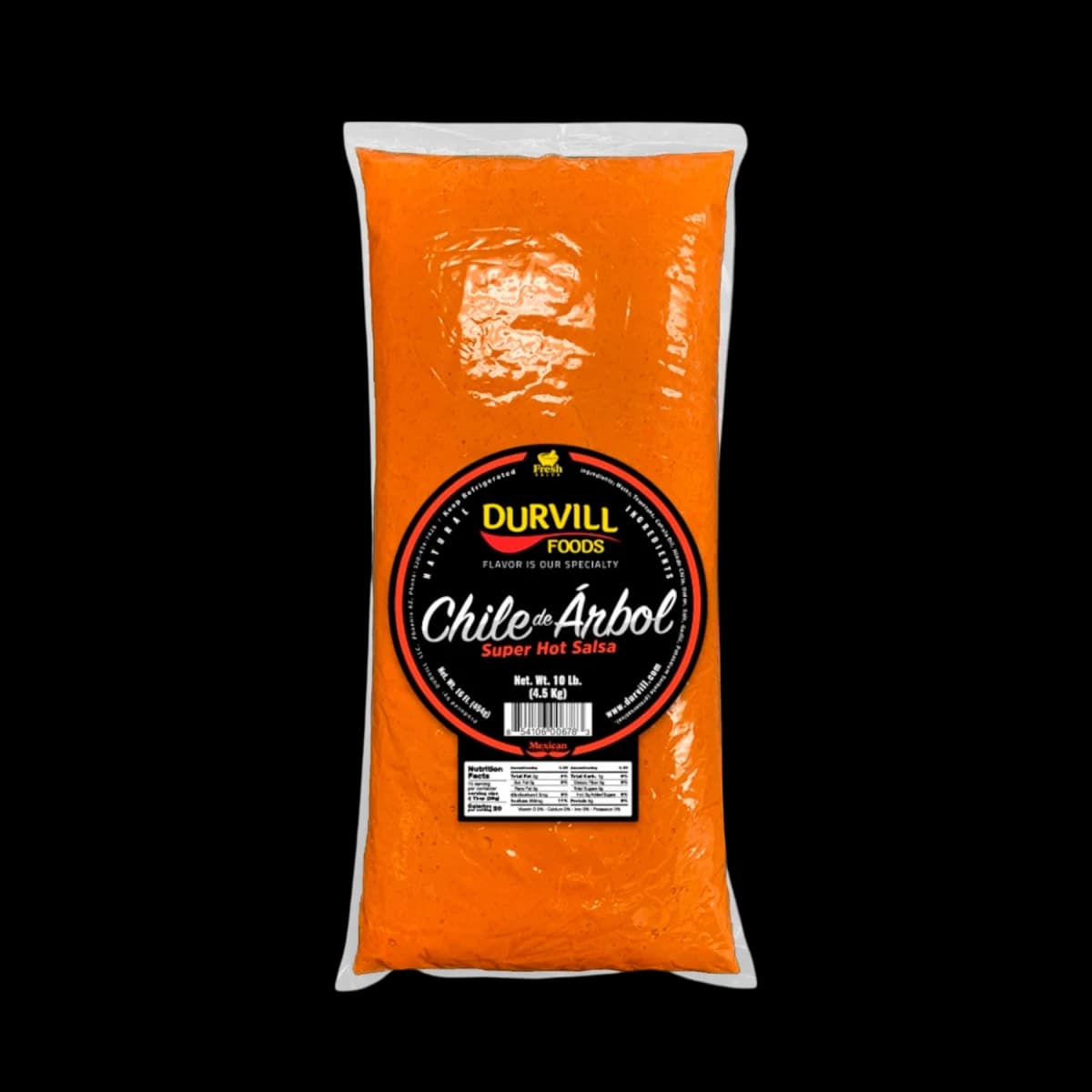 Natural 'Chile de Arbol' Mexican Sauce (4.5 kg)